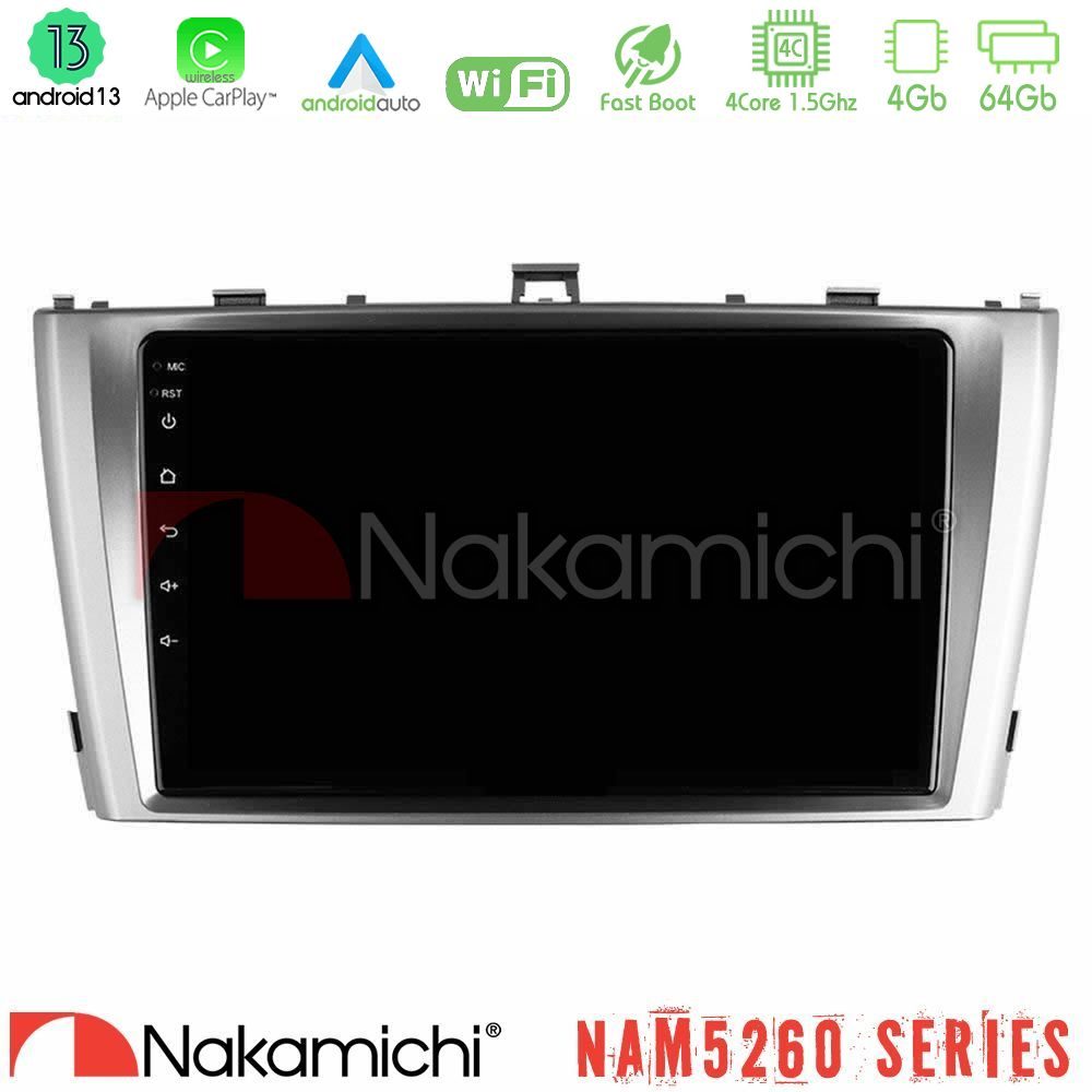 Nakamichi NAM5260 Series 4Core Android13 4+64GB Toyota Avensis T27 Navigation Multimedia Tablet 9" Με Carplay & Android Auto
