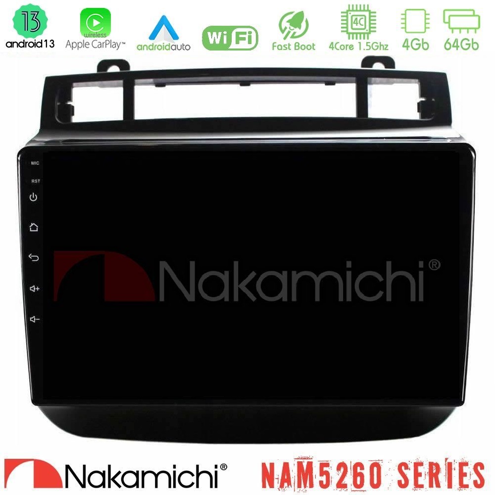 Nakamichi NAM5260 Series 4Core Android13 4+64GB VW Touareg 2011-2018 Navigation Multimedia Tablet 9" Με Carplay & Android Auto