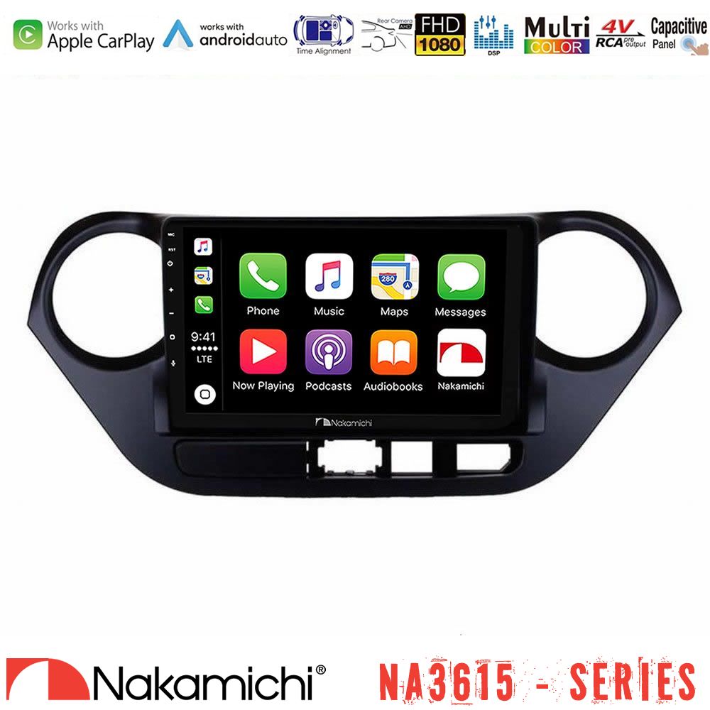 Nakamichi NA3615 Series Με Wireless Carplay & Android Auto  Hyundai i10 2014-2020 Media Station Tablet 9"