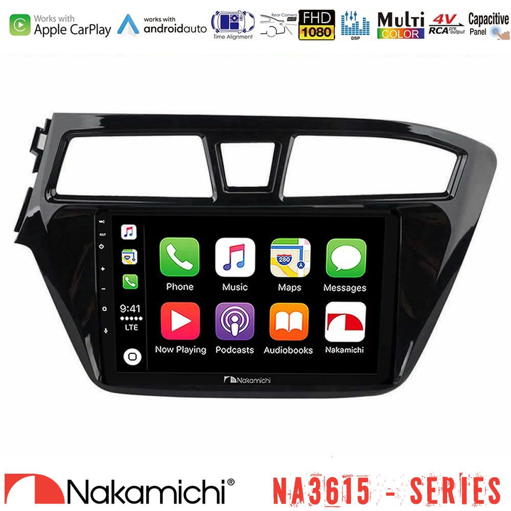 Nakamichi NA3615 Series Με Wireless Carplay & Android Auto  Hyundai i20 2014-2018 Media Station Tablet 9"