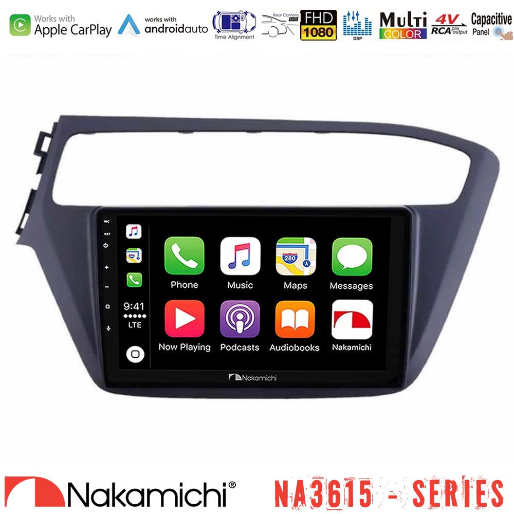 Nakamichi NA3615 Series Με Wireless Carplay & Android Auto  Hyundai i20 2018-2020 Media Station Tablet 9"