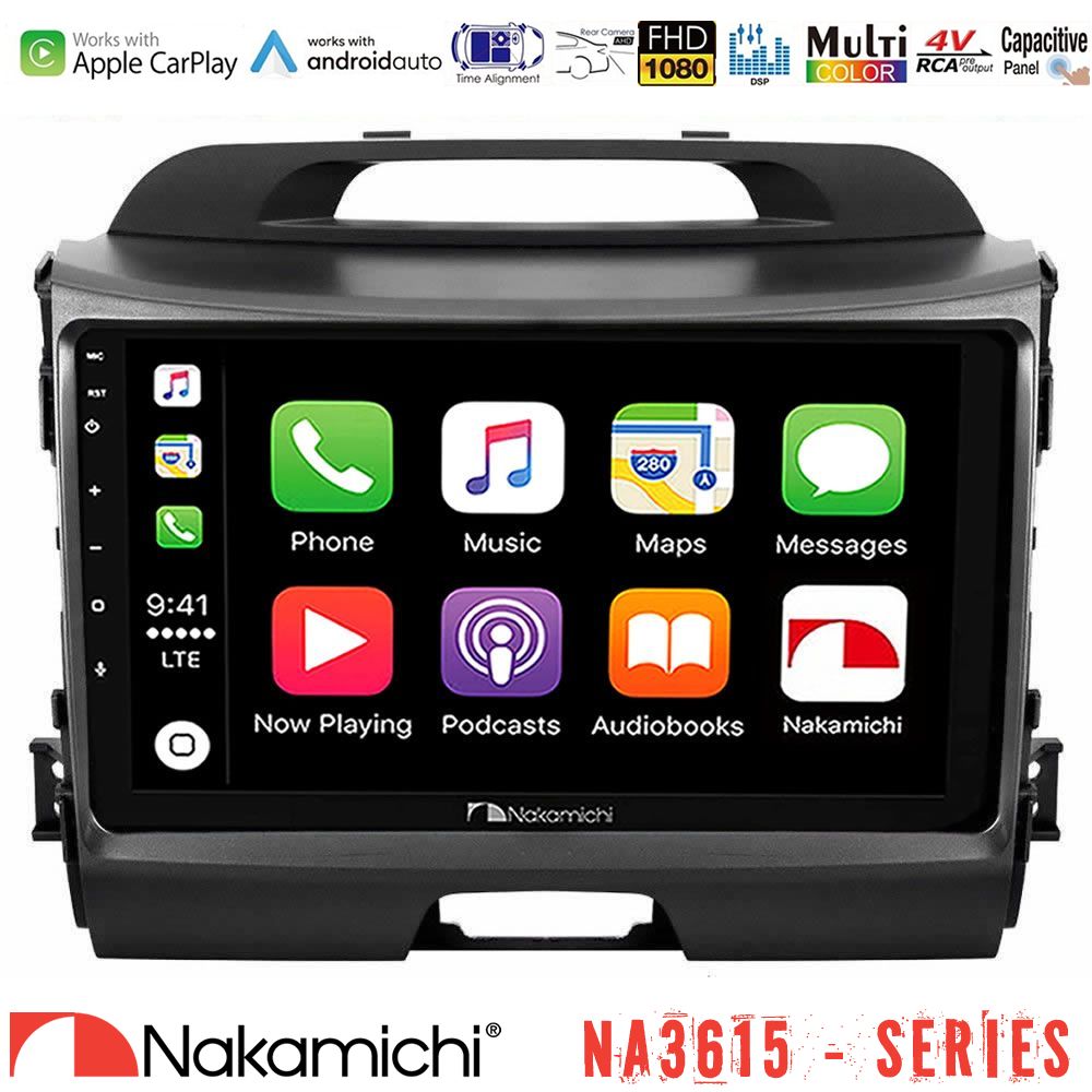 Nakamichi NA3615 Series Με Wireless Carplay & Android Auto  Kia Sportage Media Station Tablet 9"