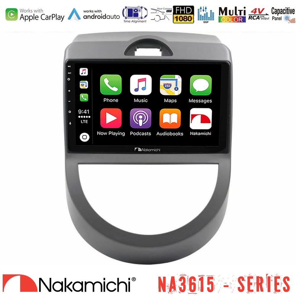 Nakamichi NA3615 Series Με Wireless Carplay & Android Auto Kia Soul 2009-2011 Media Station Tablet 9"