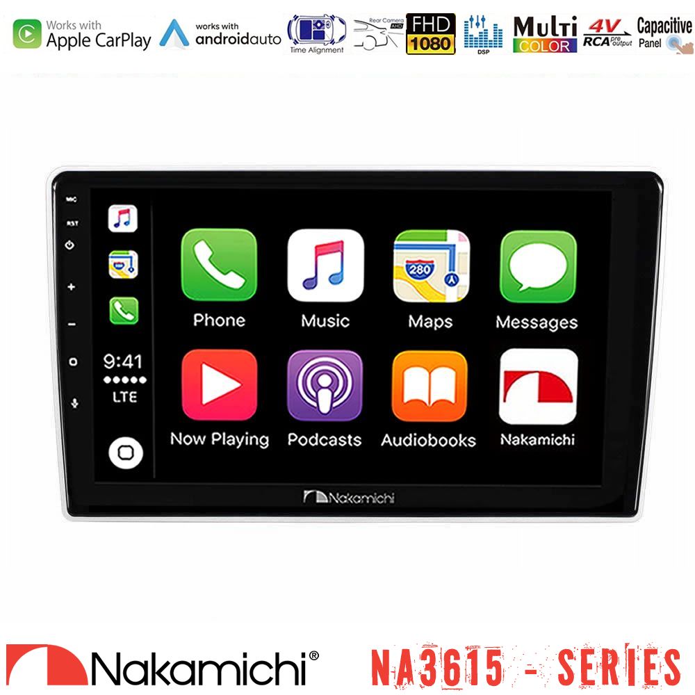 Nakamichi NA3615 Series Με Wireless Carplay & Android Auto  Kia Sportage 2005-2008 Media Station Tablet 9"
