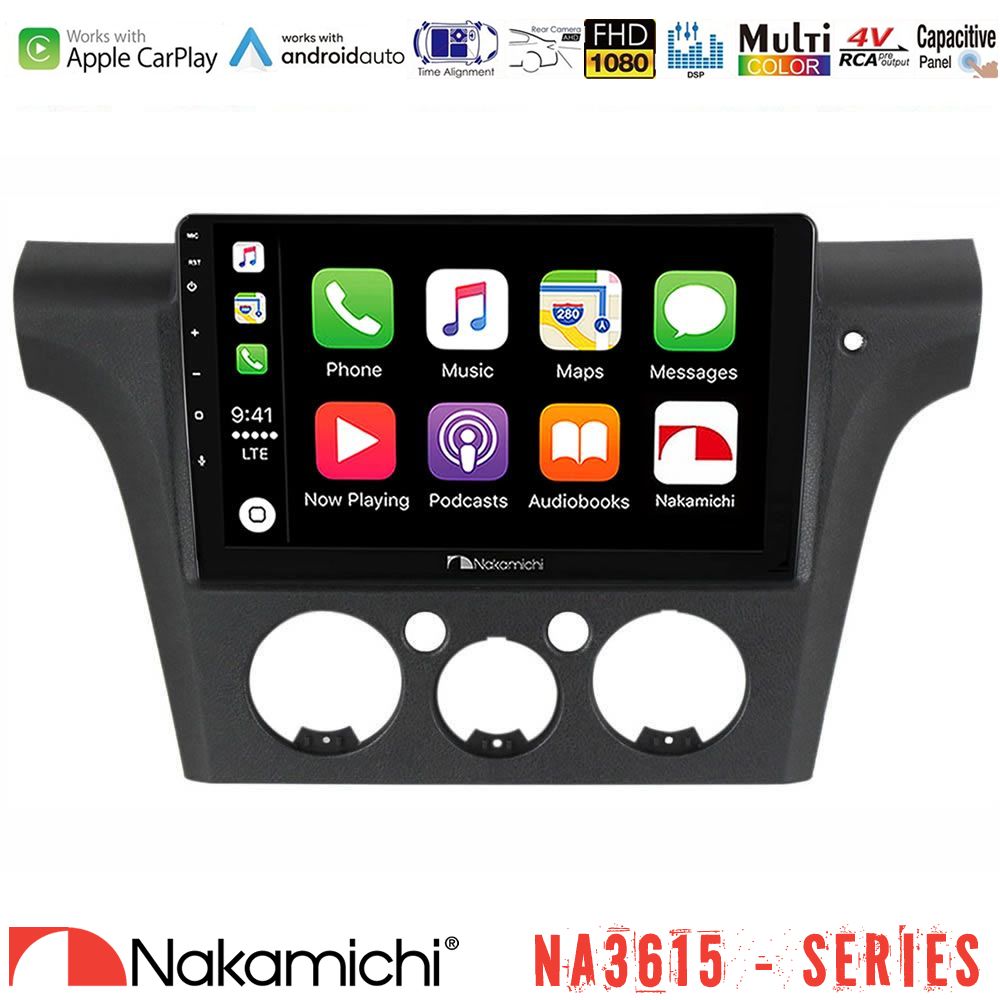 Nakamichi NA3615 Series Με Wireless Carplay & Android Auto Mitsubishi Outlander 2002 – 2007 Media Station Tablet 9"