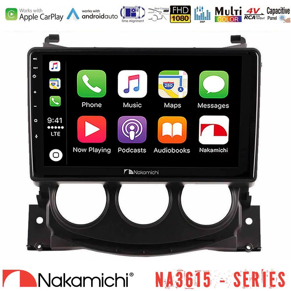 Nakamichi NA3615 Series Με Wireless Carplay & Android Auto  Nissan 370Z 2009-2013 Media Station Tablet 9"