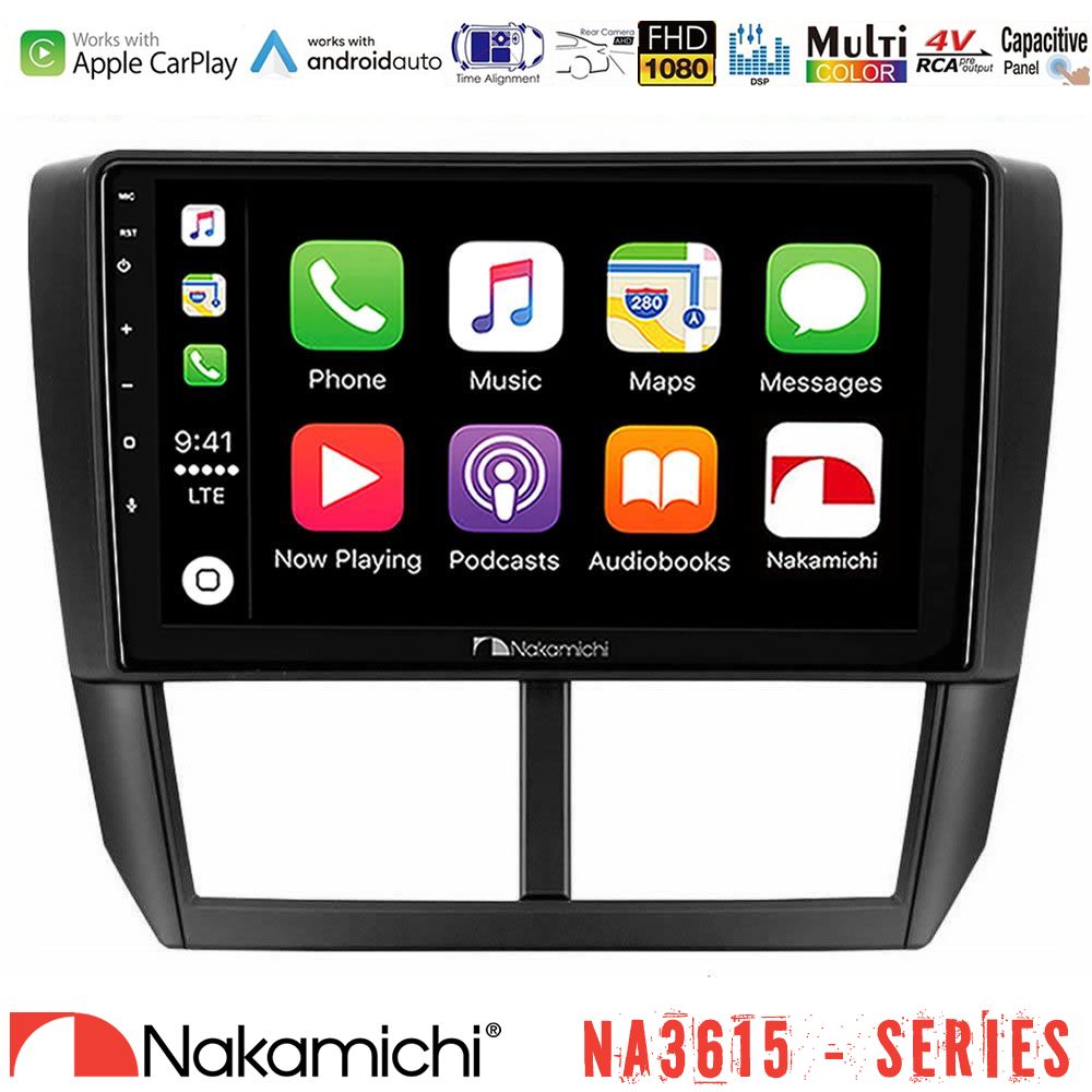 Nakamichi NA3615 Series Με Wireless Carplay & Android Auto  Subaru Forester Media Station Tablet 9"