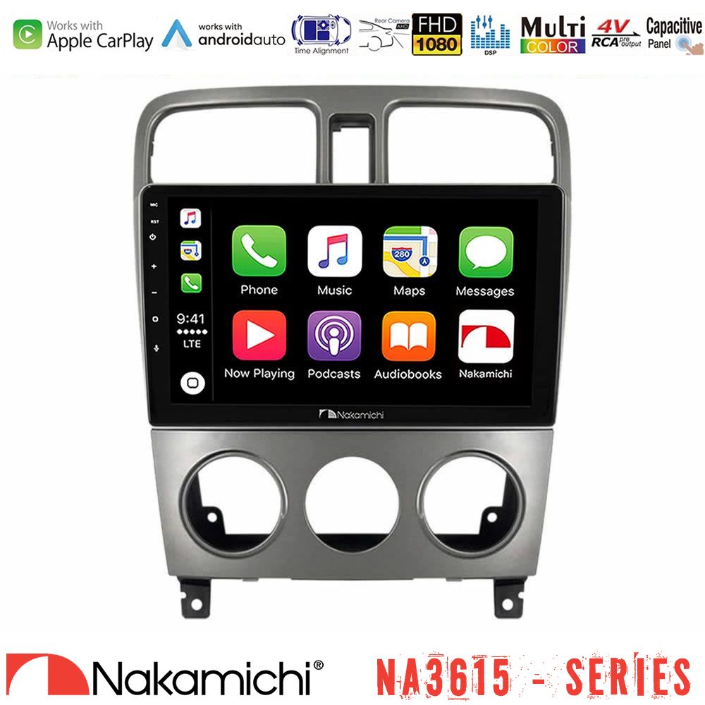 Nakamichi NA3615 Series Με Wireless Carplay & Android Auto  Subaru Forester 2003-2007 Media Station Tablet 9"