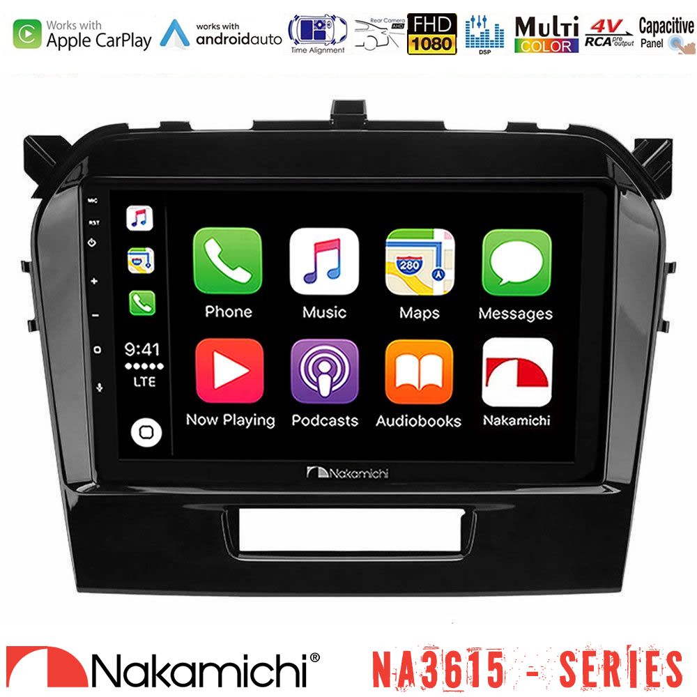 Nakamichi NA3615 Series Με Wireless Carplay & Android Auto  Suzuki Vitara 2015-2021 Media Station Tablet 9"