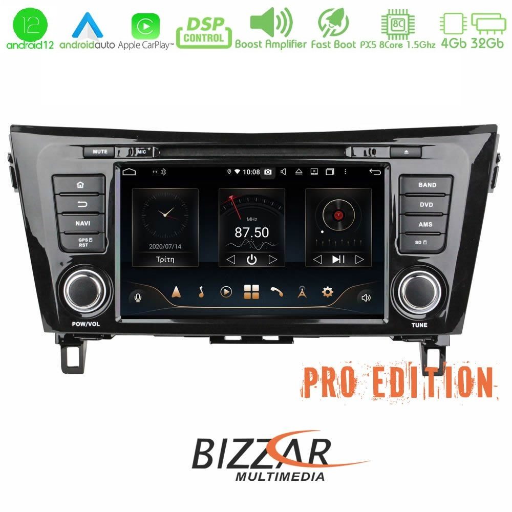 Bizzar OEM Nissan Qashqai J11 & X-Trail T32 8core Android12 4+32GB Navigation Multimedia