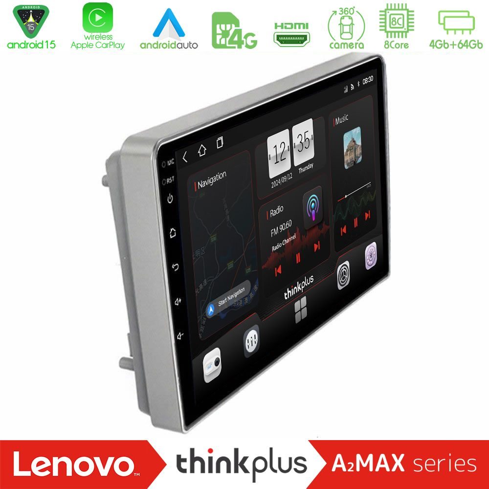 Lenovo Thinkplus A2MAX Series 8Core Android15 4+64GB  Opel Astra/Corsa/Antara/Zafira Navigation Multimedia Tablet 9"