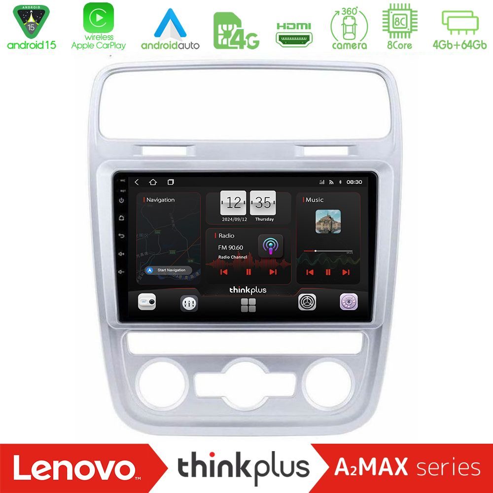Lenovo Thinkplus A2MAX Series 8Core Android15 4+64GB VW Scirocco 2014 – 2017 Navigation Multimedia Tablet 9"