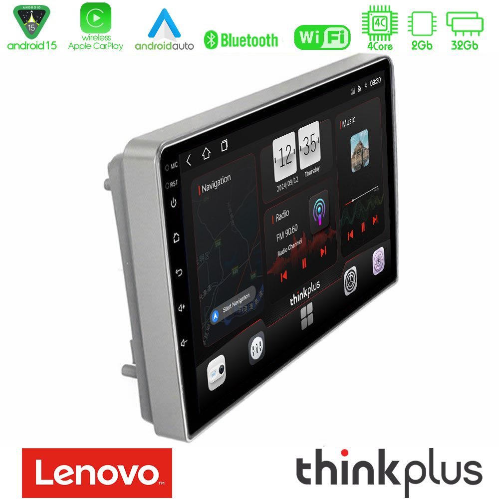 Lenovo Thinkplus Series 4Core Android15 2+32GB  Opel Astra/Corsa/Antara/Zafira Navigation Multimedia Tablet 9" Με Carplay & Android Auto