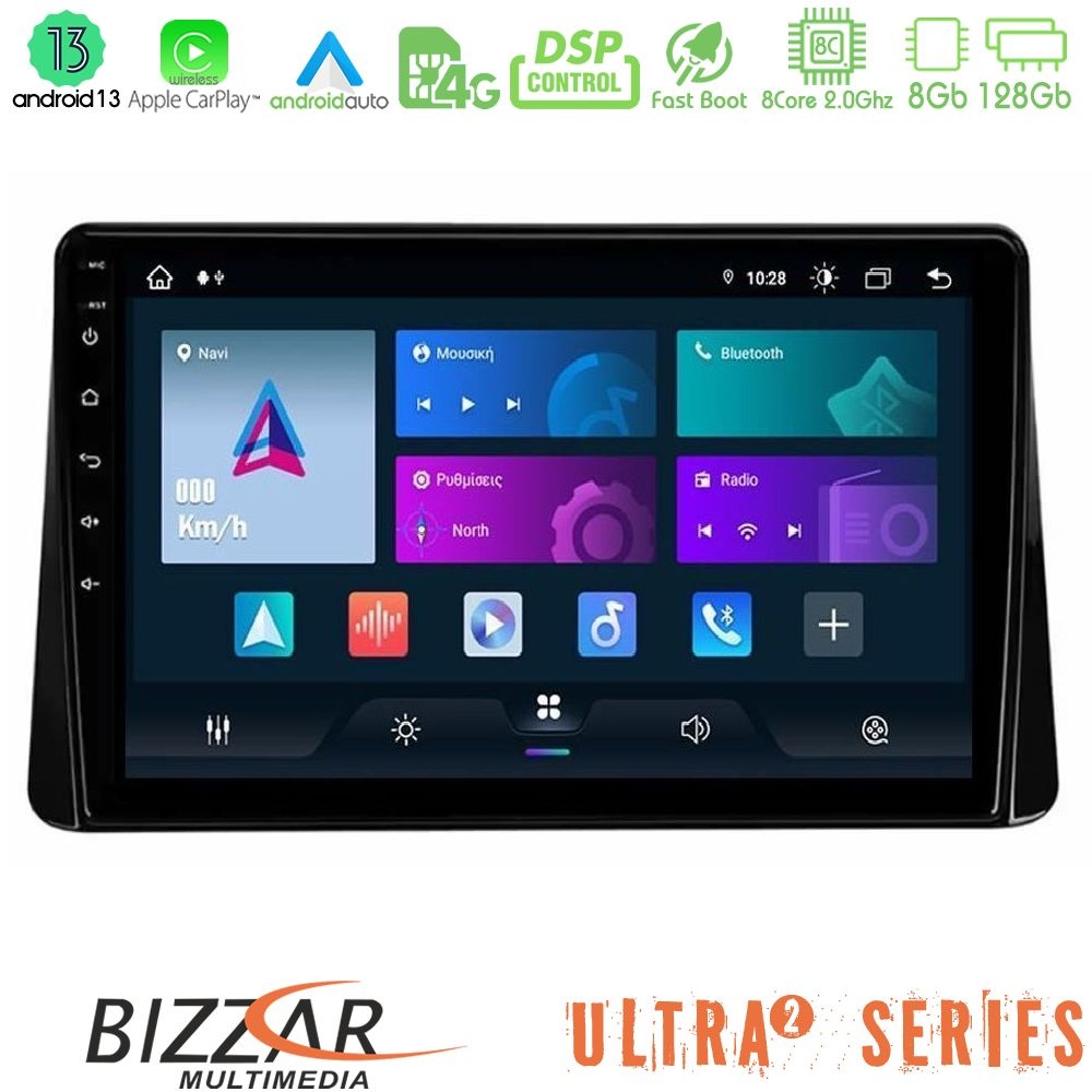 Bizzar Ultra Series Mitsubishi Eclipse Cross 2018-2023 8core Android13 8+128GB Navigation Multimedia Tablet 9"