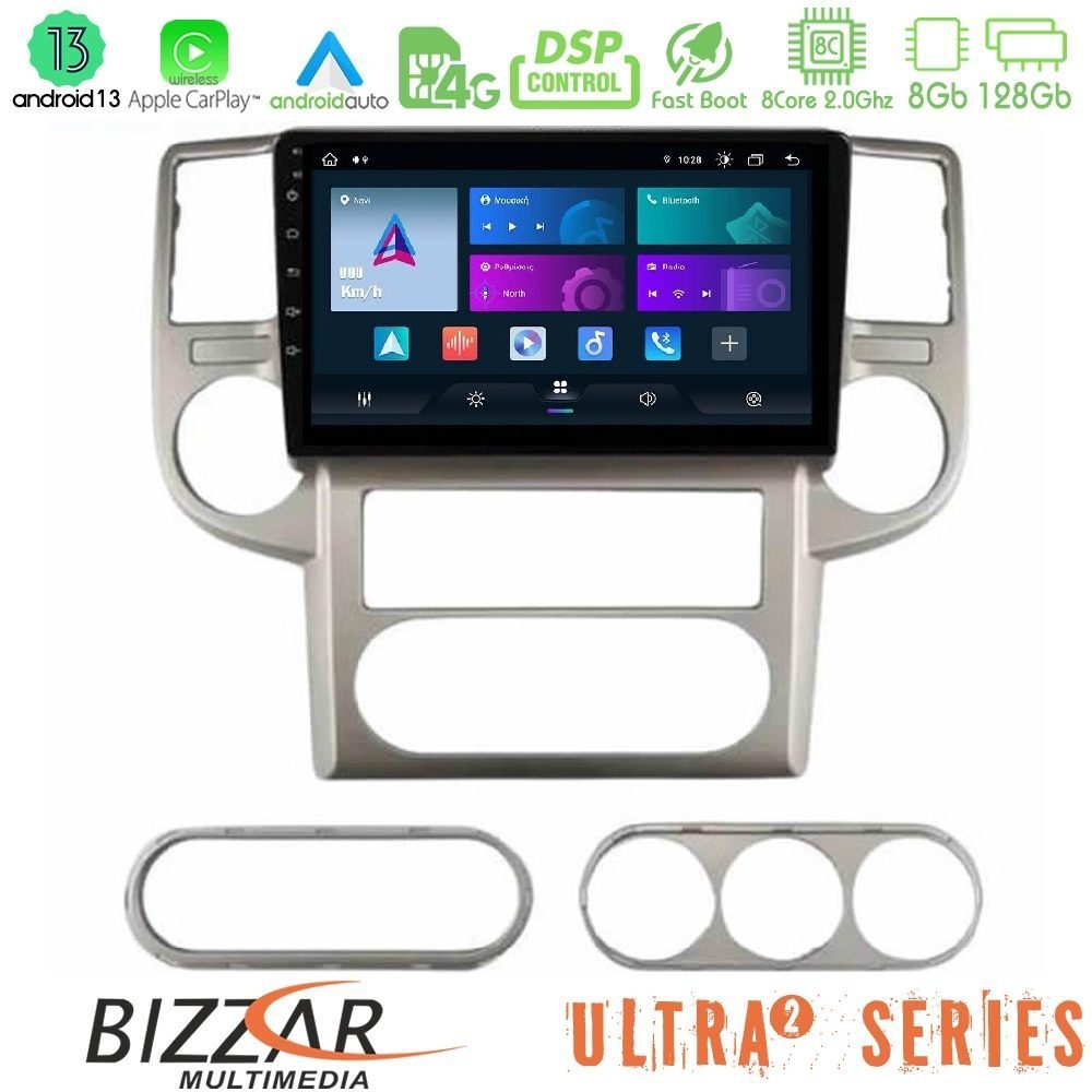 Bizzar Ultra Series Nissan X-Trail 2003-2007 8core Android13 8+128GB Navigation Multimedia Tablet 10"