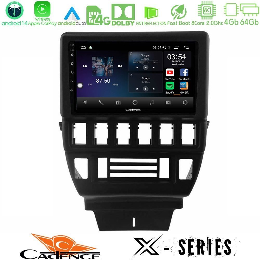 Cadence X Series ALada Niva 1993-2018 8core Android 14 4+64GB Navigation Multimedia Tablet 9"