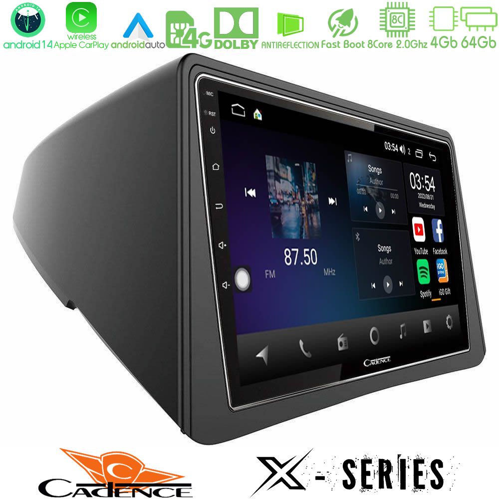 Cadence X Series Opel Mokka 8core Android 14 4+64GB Navigation Multimedia Tablet 9"