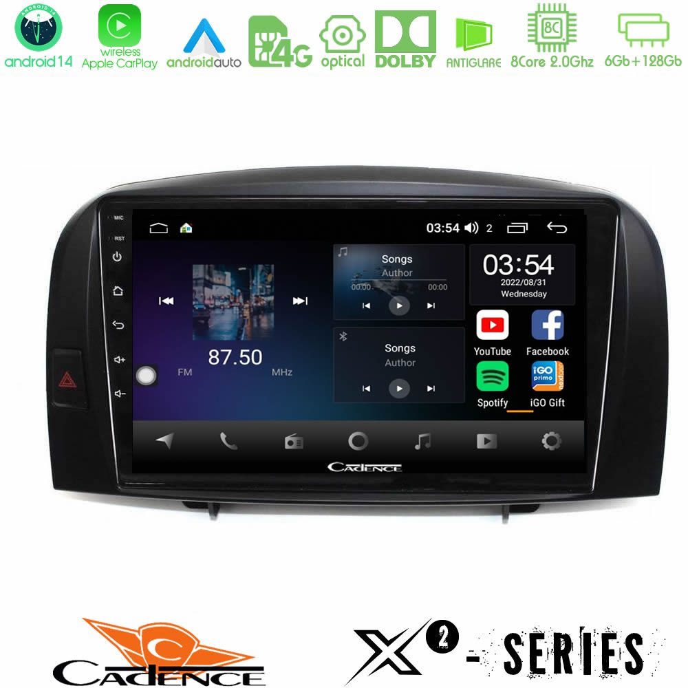 Cadence X2 Series 8Core Android14 6+128GB Hyundai Sonata 2005-2009 Navigation Multimedia Tablet 10"