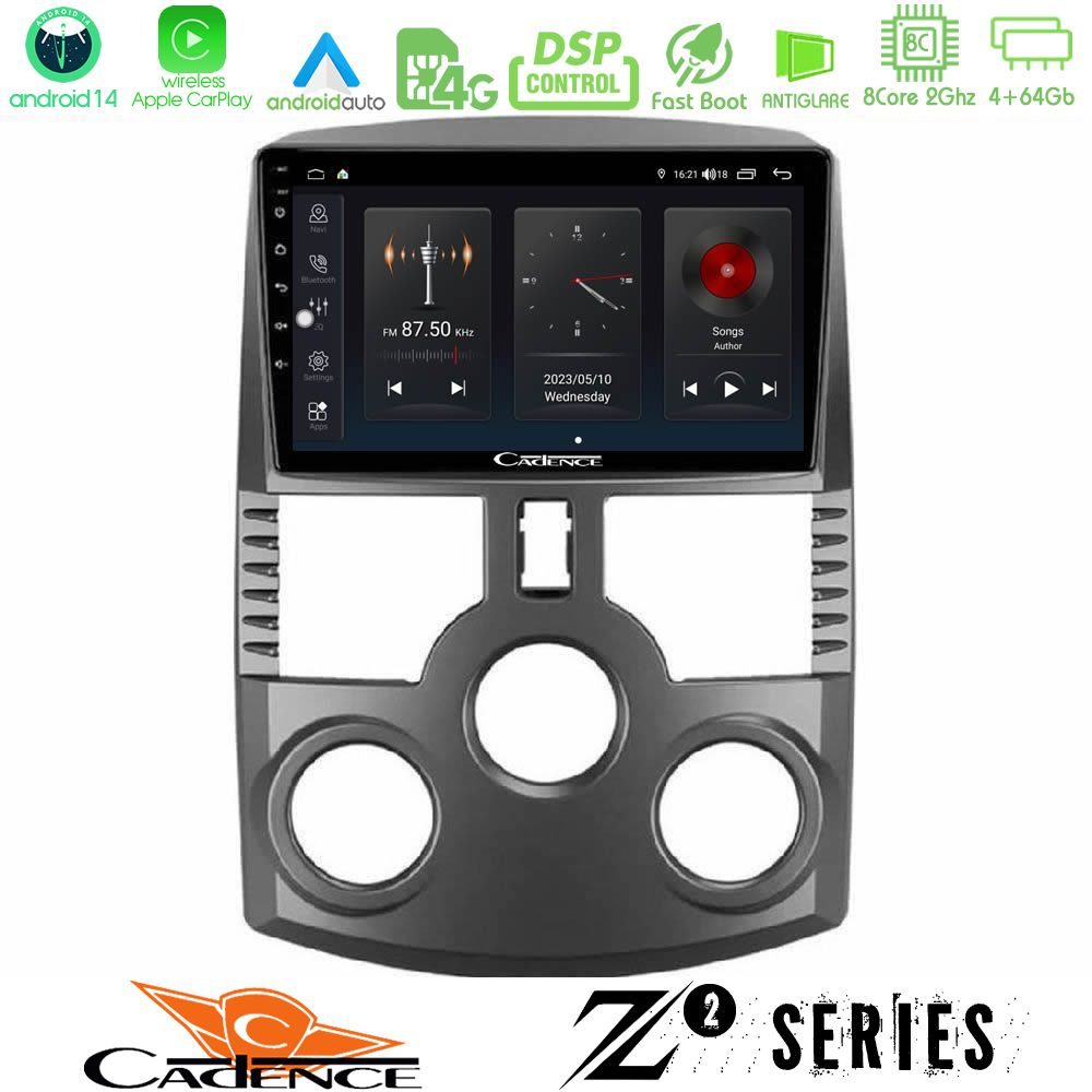 Cadence Z2 Series 8Core Android14 4+64GB  Daihatsu Terios Navigation Multimedia Tablet 9" Με Carplay & Android Auto
