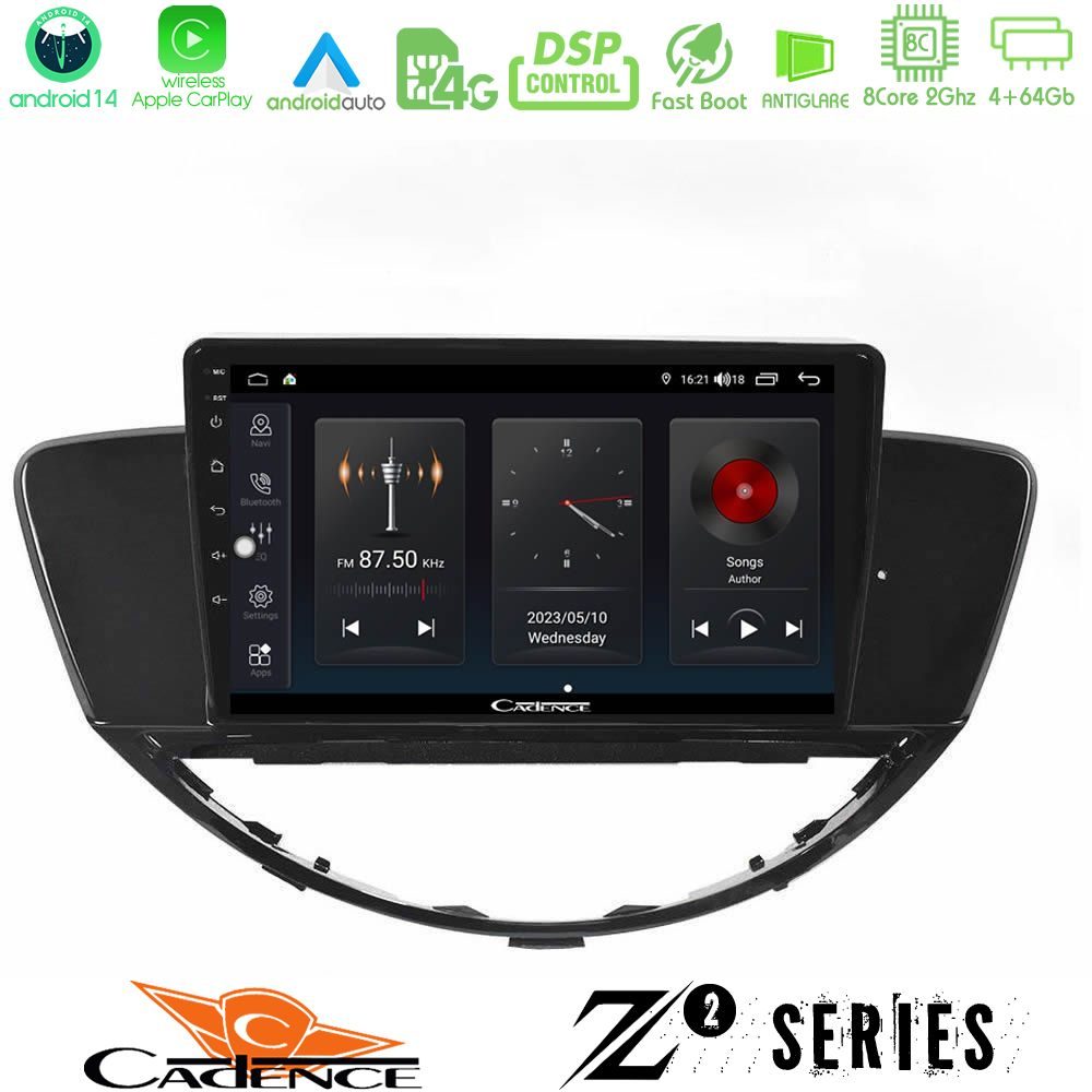 Cadence Z2 Series 8Core Android14 4+64GB  Subaru Tribeca 2007-2014 Navigation Multimedia Tablet 9" Με Carplay & Android Auto