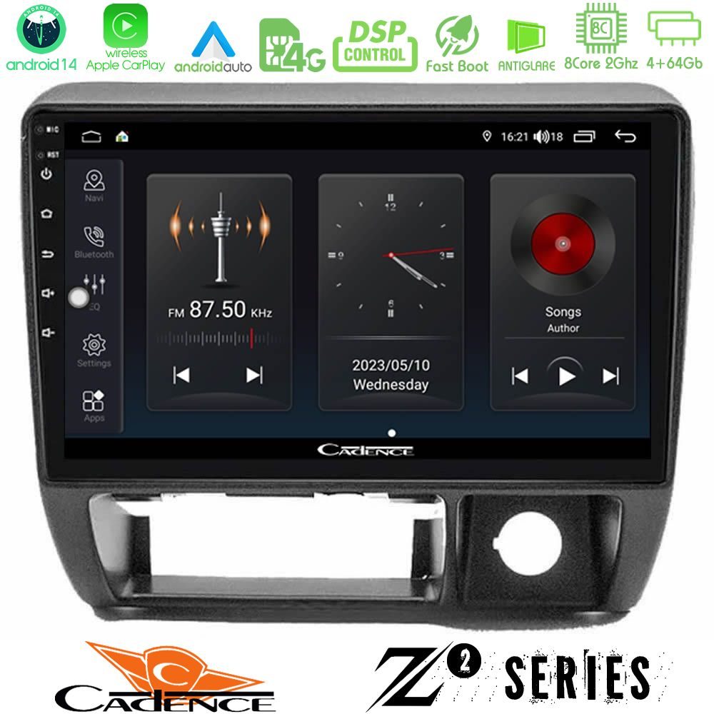 Cadence Z2 Series 8Core Android14 4+64GB Suzuki Jimny 1998-2005 Navigation Multimedia Tablet 9" Με Carplay & Android Auto