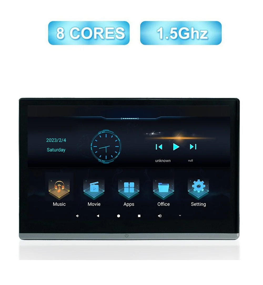 Προσκέφαλο 11.6" με HD οθόνη αφής Android 12 8Core 2+32GB (τεμάχιο)