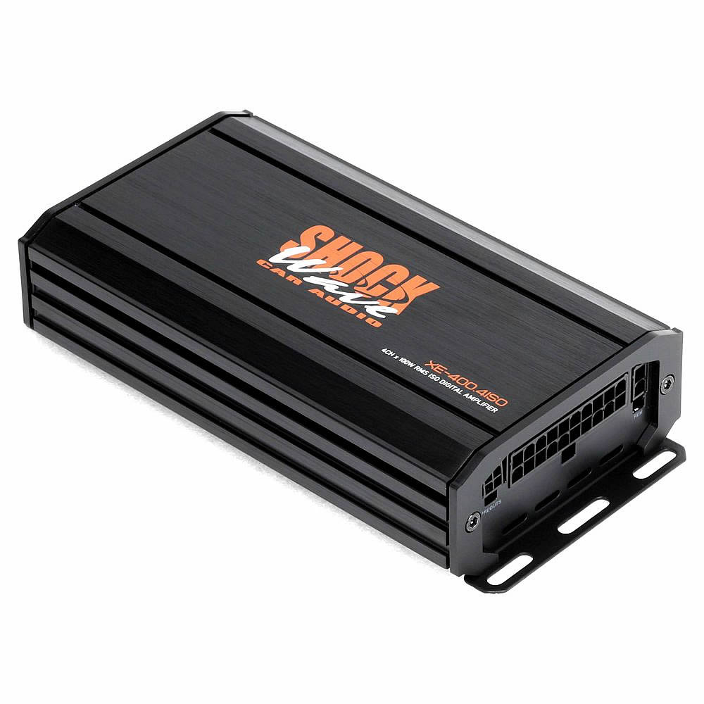 ShockWave 4Channel Plug & Play Amplifier 4x60WRms @ 4Ohm XE-400.4ISO (Mini Size)