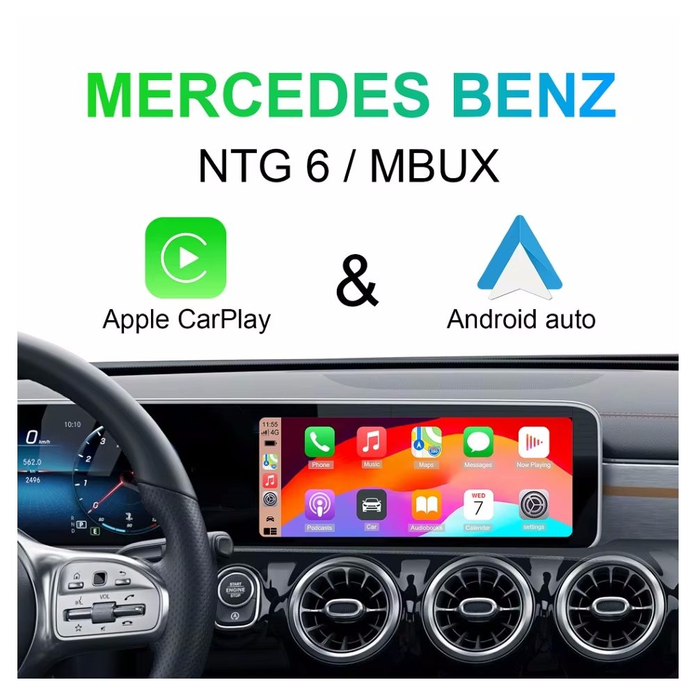 Mercedes MBUX/NTG6 Wireless CarPlay | Android Auto Interface | Camera In | HDMI in