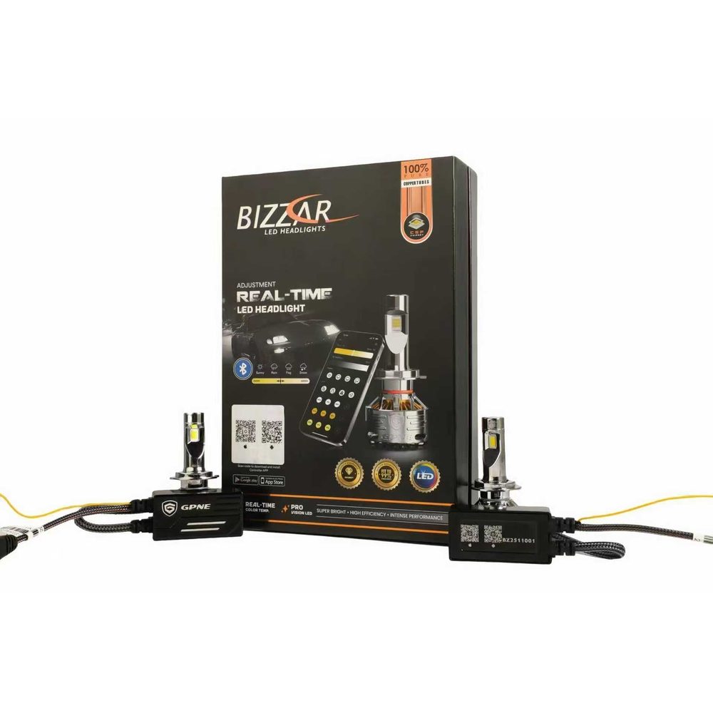 Bizzar R6X CanBus 9006 LED Intelligent Head Light With Real Time Color Temp