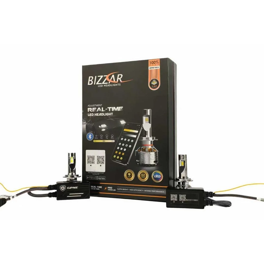 Bizzar R6X CanBus 9012 LED Intelligent Head Light With Real Time Color Temp