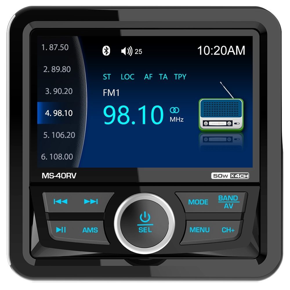 Bizzar Marine Multimedia Receiver Radio / TFT / Usb / Aux / BT Audio