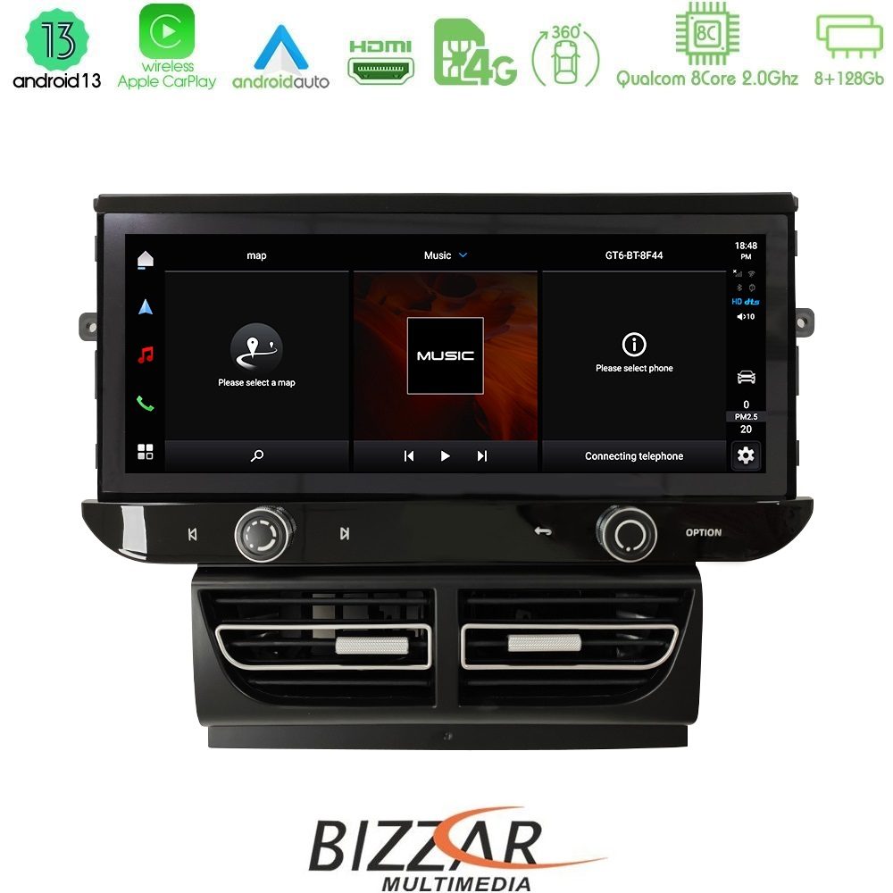 Bizzar OEM Porsche Macan 2014-2017 8core Android13 8+128G Navigation Multimedia 12.3"