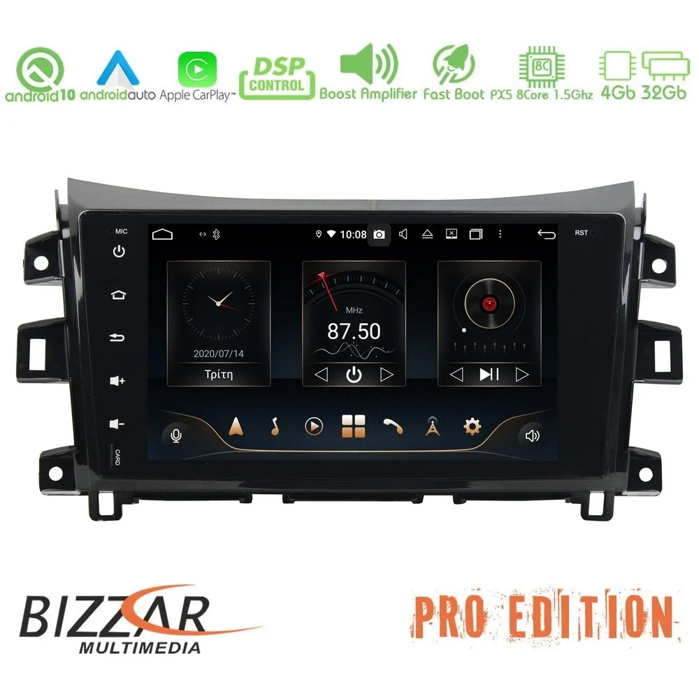 Bizzar Pro Edition Nissan Navara NP300 Android 10 8Core Multimedia Station