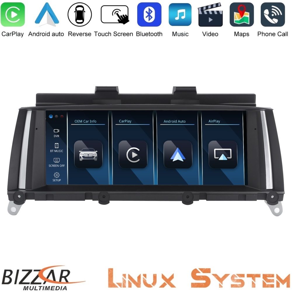 Bizzar BMW X3 F25 CIC Linux Apple CarPlay | Android Auto screen 8.8" HD Anti-reflection