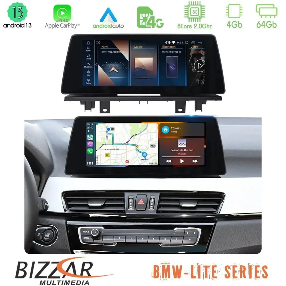 Bizzar Lite Series BMW X1 F48 & Χ2 F39 2017-2022 Android13 8Core (4+64GB) Navigation Multimedia 12.3" HD Bizzar Lite Series BMW X1 F48 & Χ2 F39 2017-2022 Android13 8Core (4+64GB) Navigation Multimedia 12.3" HD