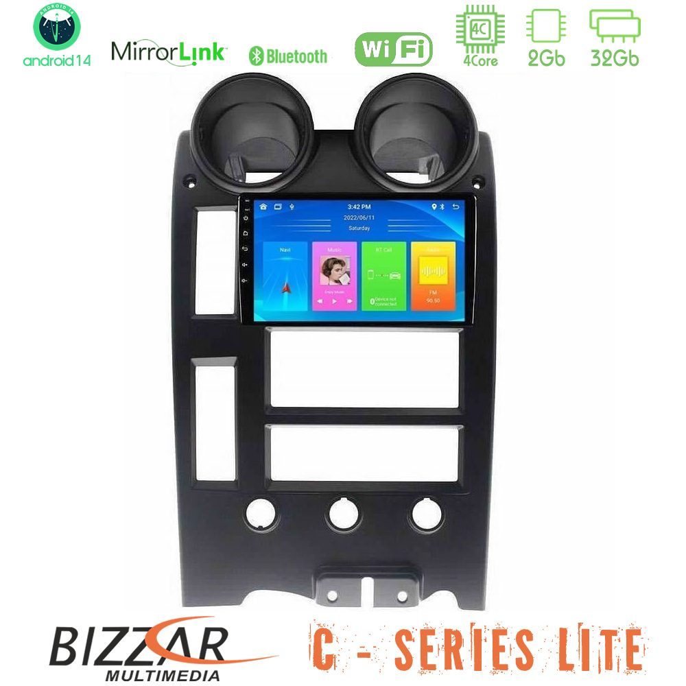 Bizzar C Series Lite 4Core Android14 2+32GB  Hummer H2 2002-2007 Navigation Multimedia Tablet 9"