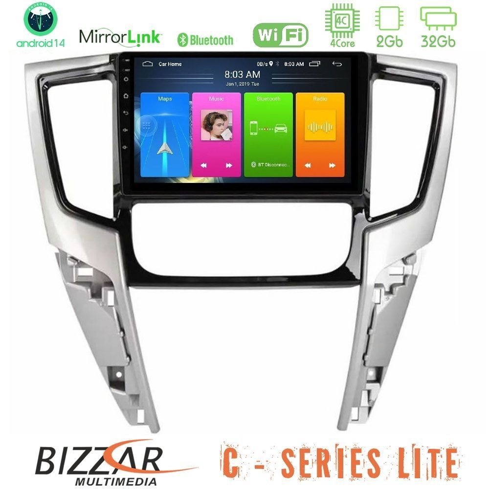 Bizzar C Series Lite 4Core Android14 2+32GB Mitsubishi L200 2019-2023 Navigation Multimedia Tablet 9"