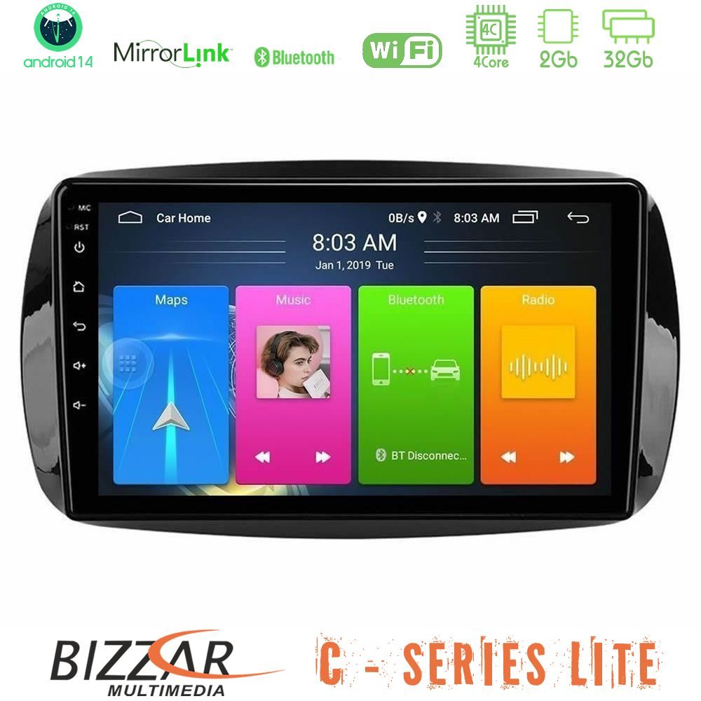 Bizzar C Series Lite 4Core Android14 2+32GB Smart 453 Navigation Multimedia Tablet 9"