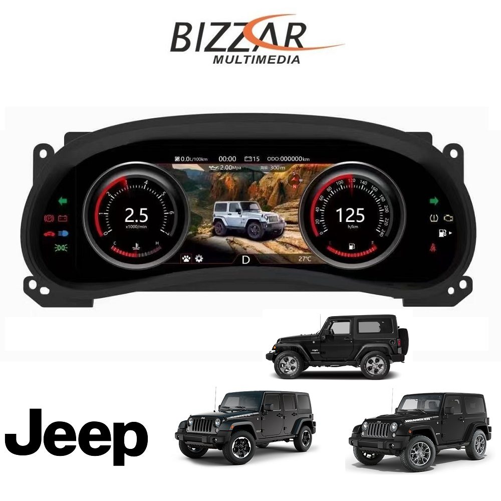 Jeep Wrangler JK 2011-2017 Digital LCD Instrument Cluster 12