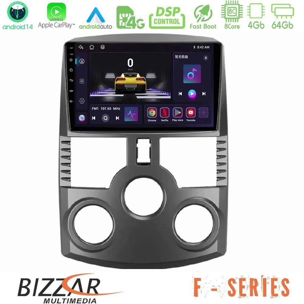 Bizzar F Series 8Core Android14 4+64GB Daihatsu Terios Navigation Multimedia Tablet 9" Με Carplay & Android Auto