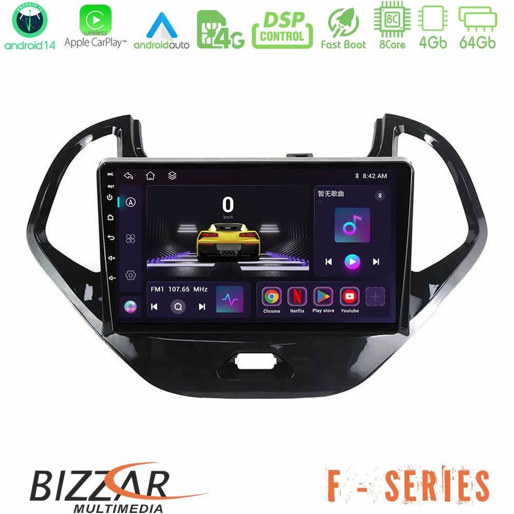 Bizzar F Series 8Core Android14 4+64GB Ford KA 2016-2020 Navigation Multimedia Tablet 9" Με Carplay & Android Auto