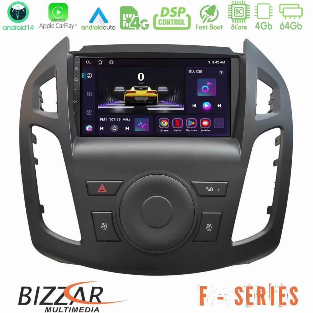 Bizzar F Series 8Core Android14 4+64GB Ford Transit Connect 2013-2018 Navigation Multimedia Tablet 9" Με Carplay & Android Auto