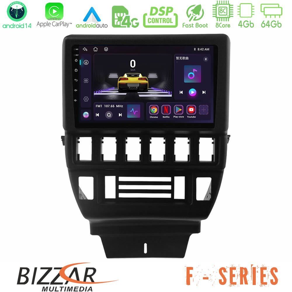 Bizzar F Series 8Core Android14 4+64GB  Lada Niva Navigation Multimedia Tablet 9" Με Carplay & Android Auto