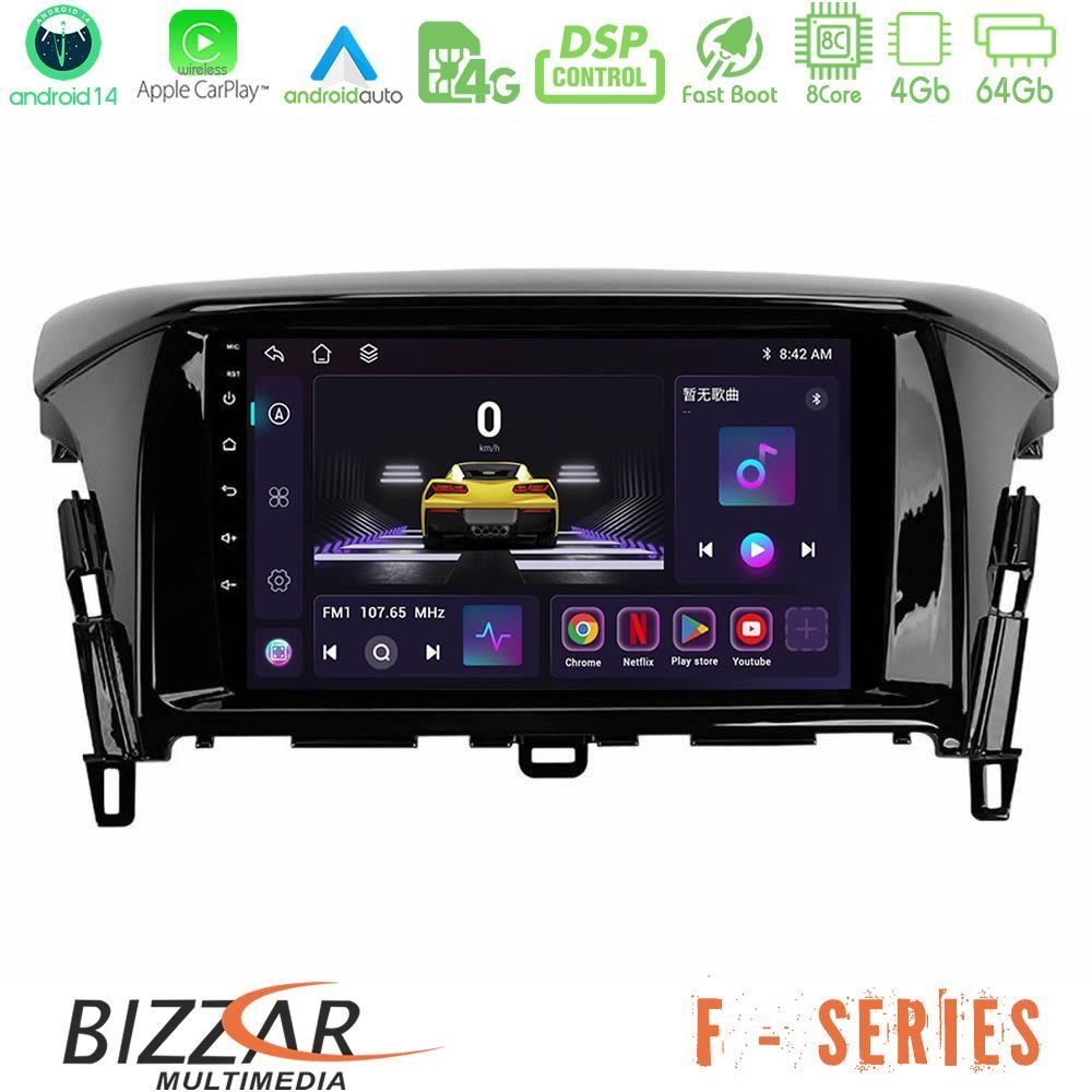 Bizzar F Series 8Core Android14 4+64GB  Mitsubishi Eclipse Cross Navigation Multimedia Tablet 9" Με Carplay & Android Auto