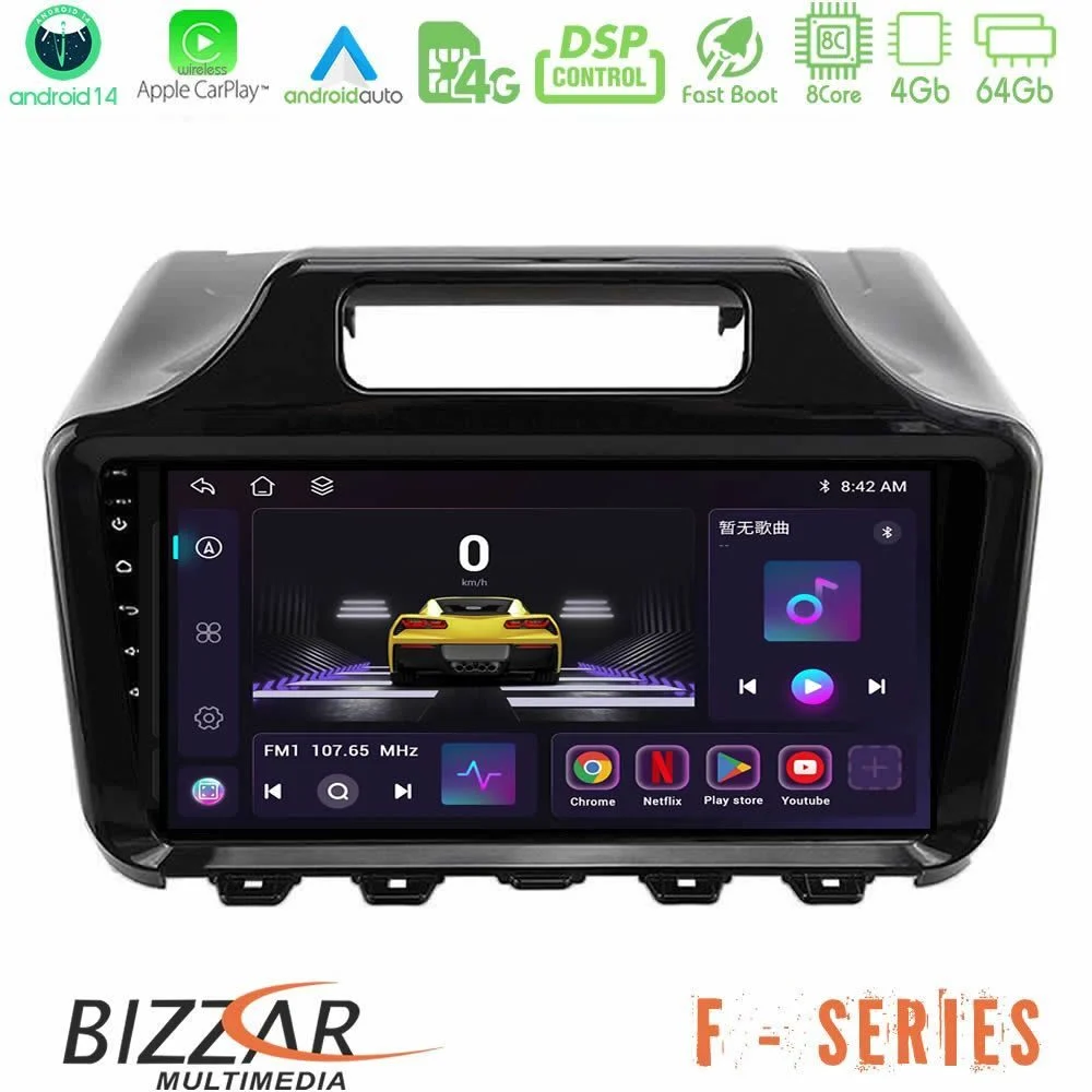 Bizzar F Series 8Core Android14 4+64GB Toyota iQ 2008 – 2015 Navigation Multimedia Tablet 9" Με Carplay & Android Auto Με Carplay & Android Auto