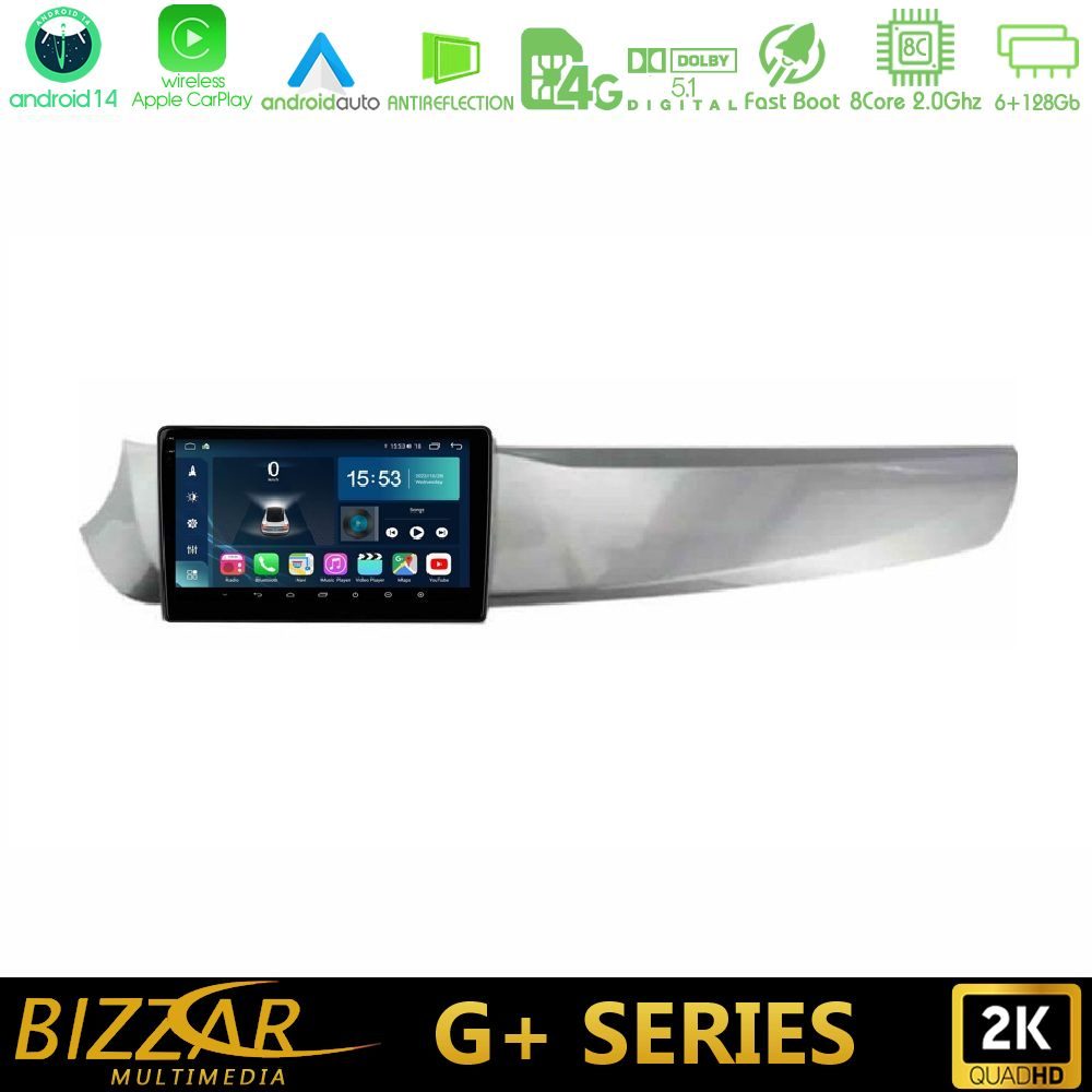 Bizzar G+ Series Alfa Romeo Giulietta 2010-2014 8Core Android14 6+128GB Navigation Multimedia Tablet 9"