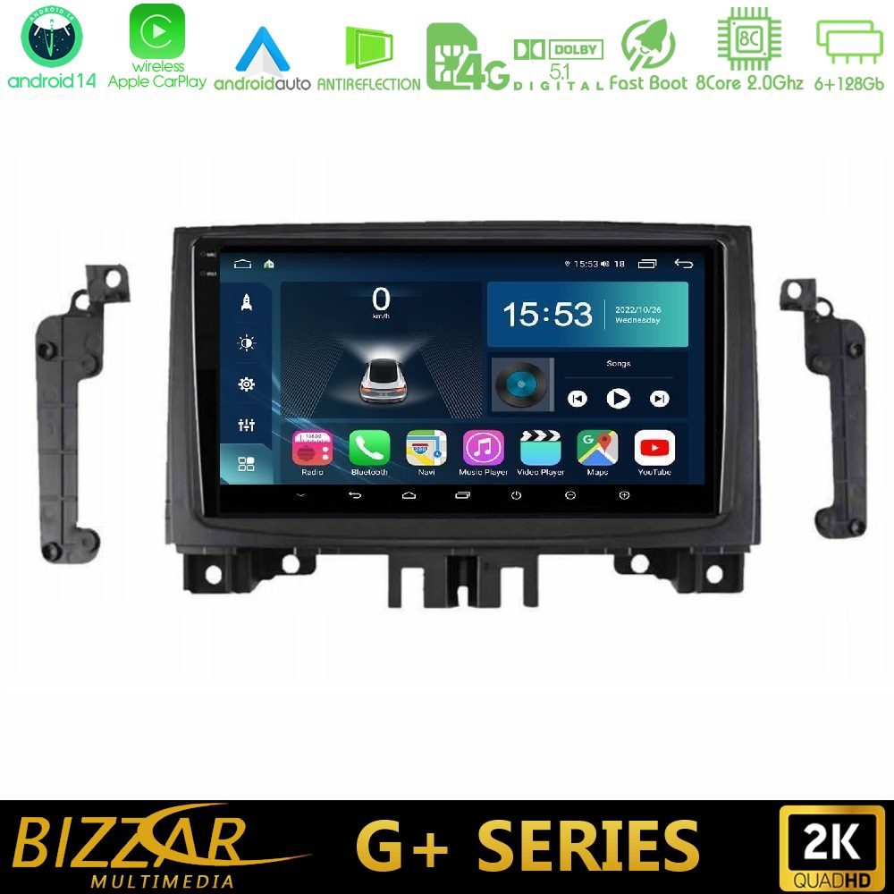 Bizzar G+ Series Mercedes Sprinter/VW Crafter 2006-2018 8core Android14 6+128GB Navigation Multimedia Tablet 9"