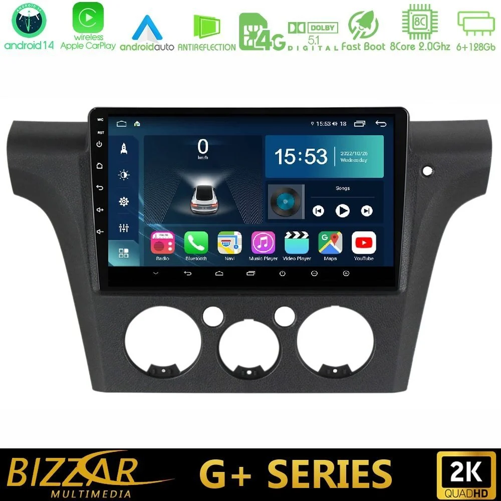 Bizzar G+ Series Mitsubishi Outlander 2002 – 2007 8core Android14 6+128GB Navigation Multimedia Tablet 10"