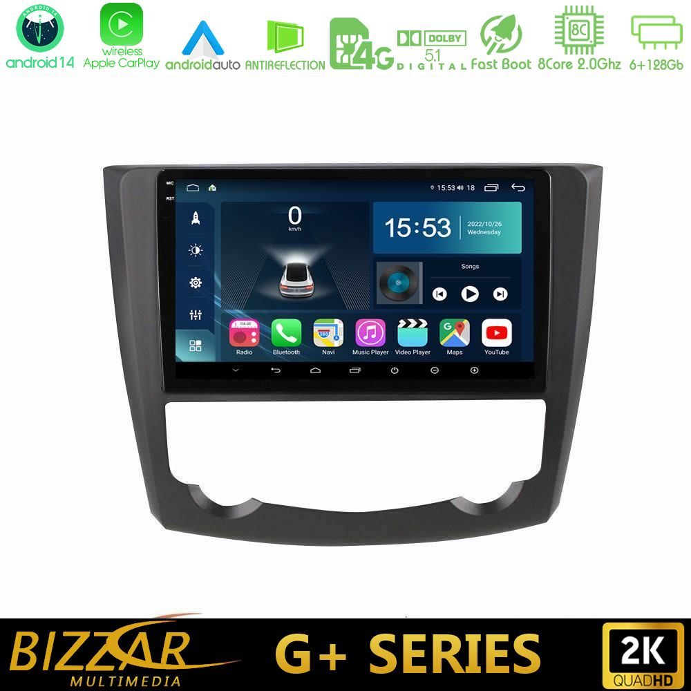 Bizzar G+ Series Renault Kadjar 8core Android14 6+128GB Navigation Multimedia Tablet 9