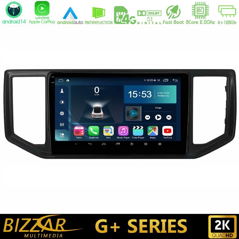Bizzar G+ Series VW Amarok 2017-2022 8core Android14 6+128GB Navigation Multimedia Tablet 9"
